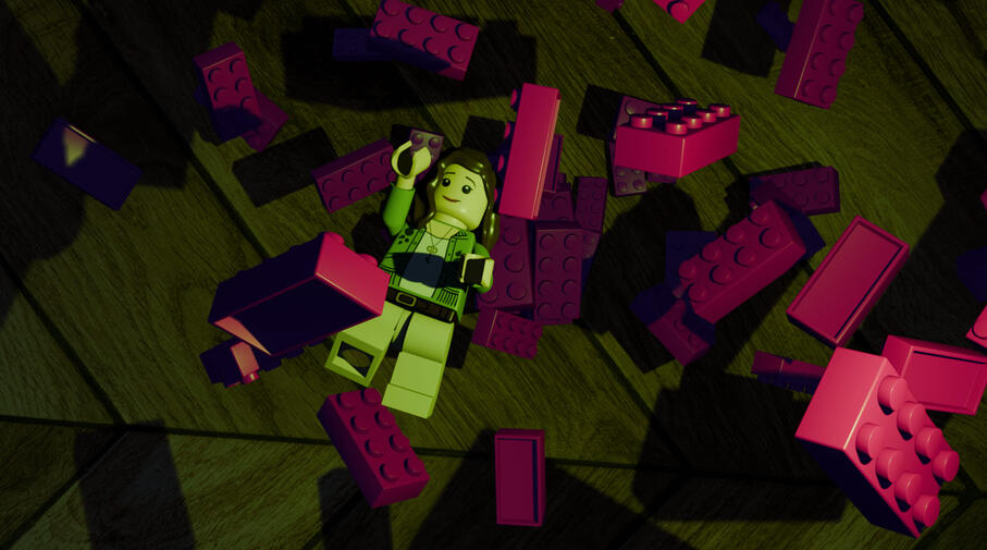 Me as a falling LEGO