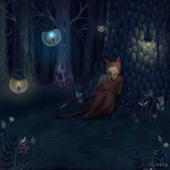 Sleeping in the forest